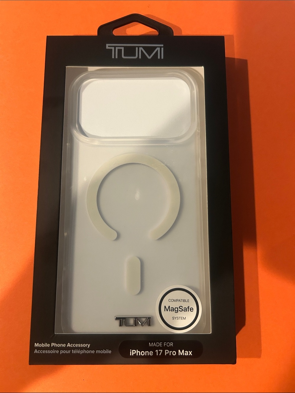 Tumi MagSafe Compatible iPhone 17 Pro Max Case — White